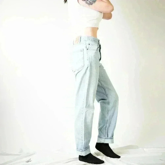 True Vintage 90s Levi 550s Faded Distressed Stonewash Denim Jeans - Picture 7 of 12